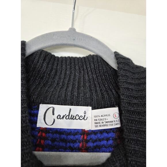 Vintage Deadstock Carducci Sweater Cardigan Chunky Cozy Holiday Women's Large - Picture 2 of 14